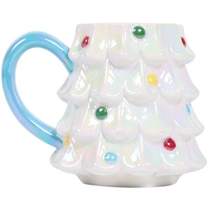 Iridescent Christmas Tree Mug