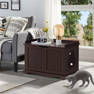 Yaheetech Indoor Pet House Litter Box