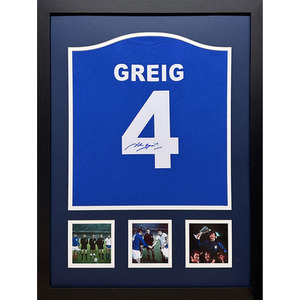 John Greig Signed and Framed Rangers Shirt