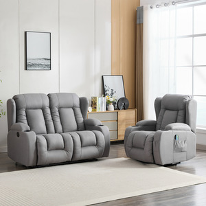 Caesar 1 and 2 Seater Technology Fabric Electric Recliner Sofa Set