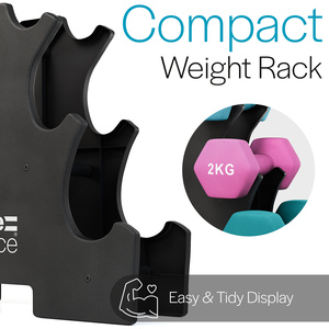 Hex Dumbbell Set with Rack