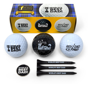 On Par World's Best Dad Golf Ball Pack