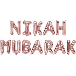 Nikah Mubarak Foil Balloons  RG