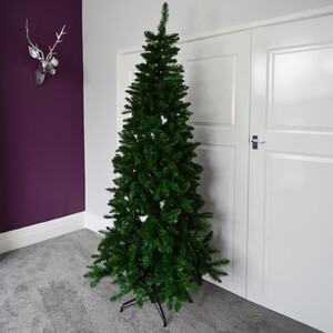 7ft (210cm) Newfoundland Slim (106cm) Pine Christmas Tree with 866 tips
