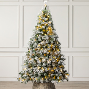Pre-Lit Chamonix Snow Flocked Spruce Christmas Tree