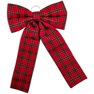 Extra Large Festive Tartan Bow