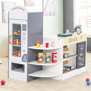 Kids Grocery Store Playset Supermarket Play Toy Set