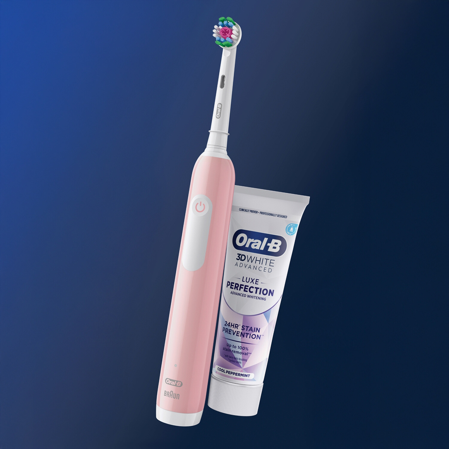 Oral-B Pro Series 1 Pink Electric Toothbrush Toothpaste,