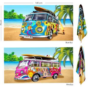 Summer Bus Design Large Towel Set