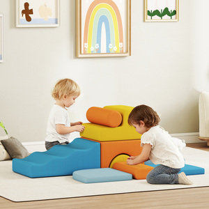 AIYAPLAY 9-Piece Soft Play Set with Detachable Cover for Kids
