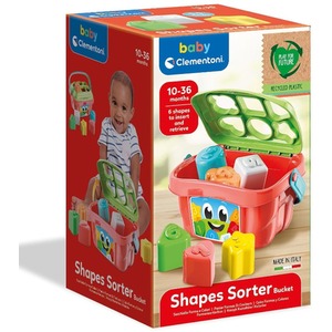 Shape Sorting Bucket Toy With 6 Shapes and Numbers to Sort