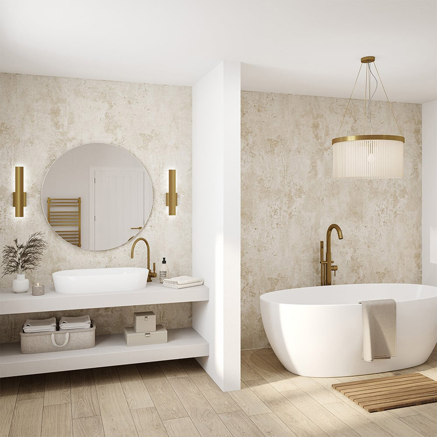 Wetwall Alloy Terra Light Shower Wall Panel 2440 X 1220Mm - Image 6