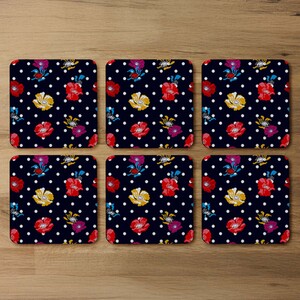 Flowers  Spots Coaster