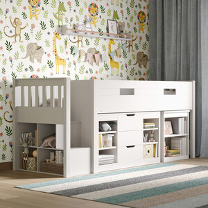 Charlie Mid Sleeper Set White