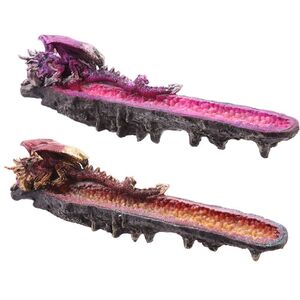 Geode Crystal Dragon Outcrop Incense Ashcatcher MultiColor