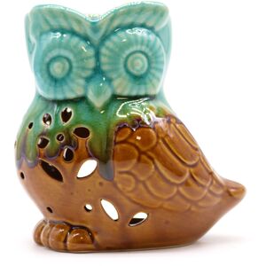 Classic Rustic Oil Burner Owl Sideon (assorted) MultiColor