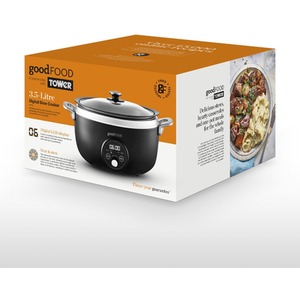 6.5L Digital Slow Cooker Stainless Steel