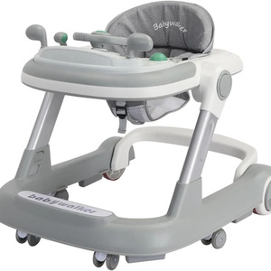 2in1 Baby Walker with Tray Foldable Toddler Push Walker