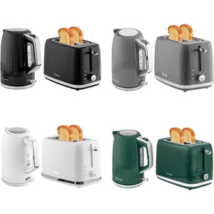 Kettle and Toaster Set 1.7L 3000W Kettle and 2 Slice Toaster Matching Set