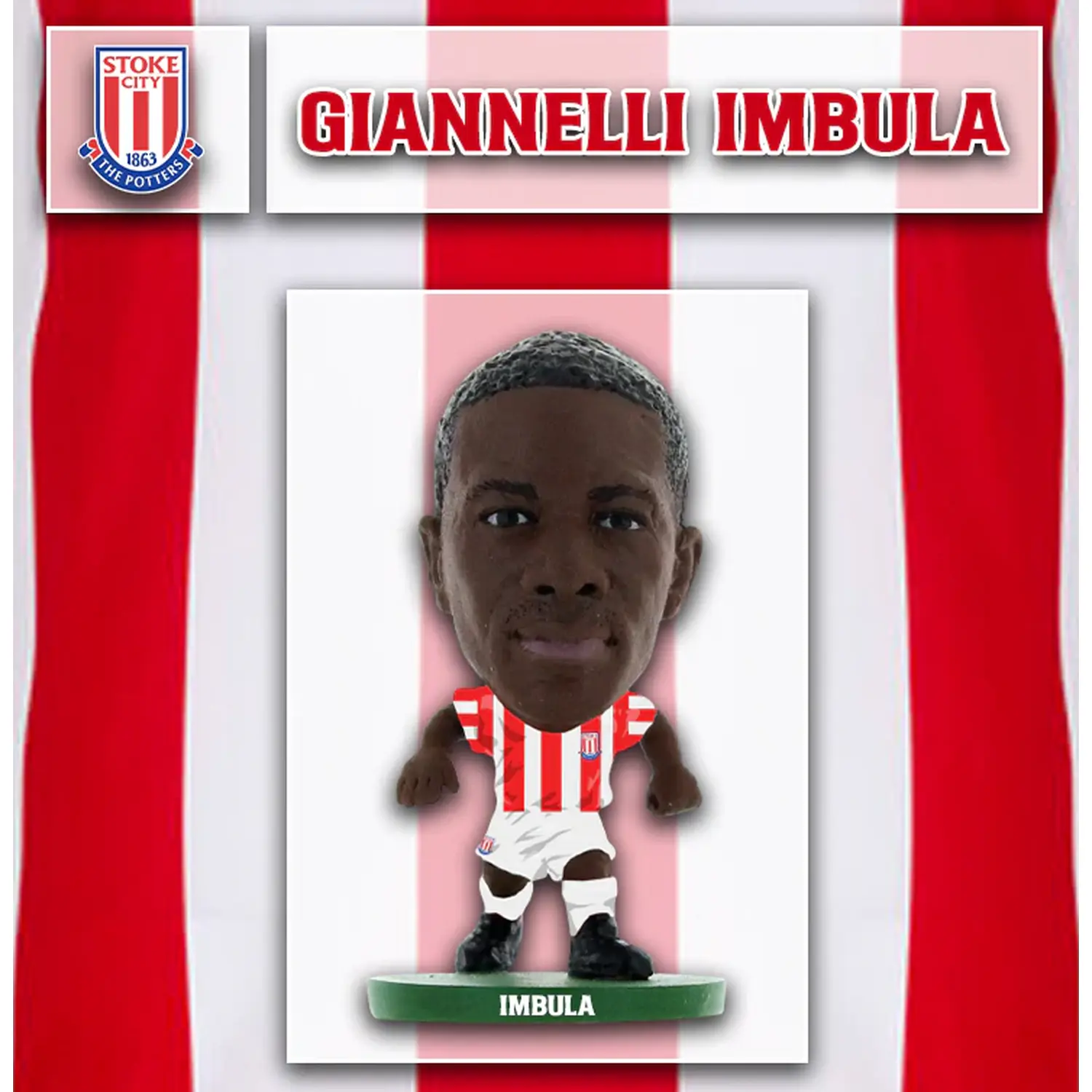 SoccerStarz Stoke Giannelli Imbula Home Kit Classic 5cm Figure - White