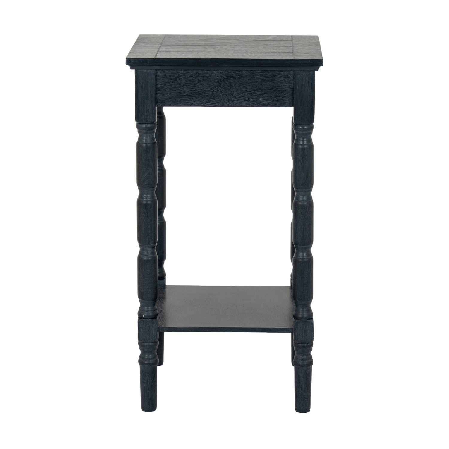 Contour Collection Side Table Elegant Versatile Home Accent - Charcoal