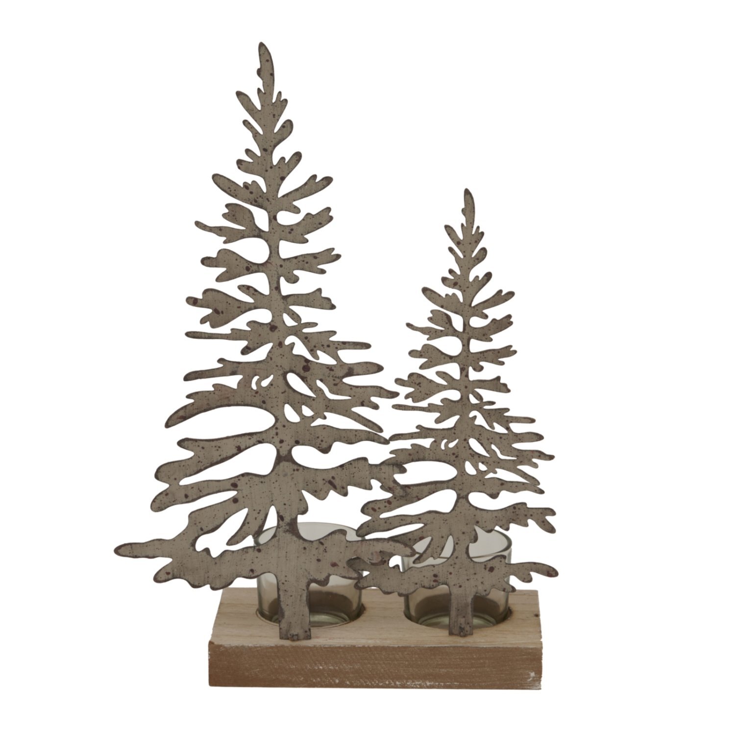 Image of Rustic Double Silhouette Tree Candle Display&hellip;