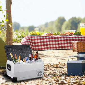 Portable Car Compressor Refrigerator Camping Road Trip Refrigerator
