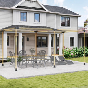 Outsunny Pergola Kit, Pergola Brackets with Corner Brackets