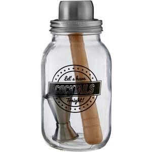 Ara 3 Piece Lets Have Cocktails Cocktail Jar