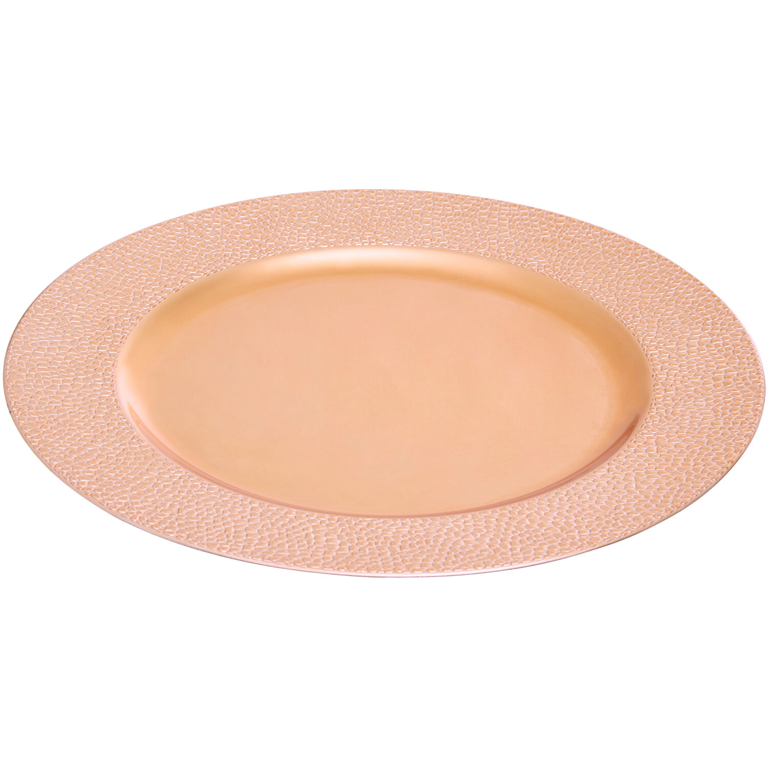 Pebble Effect Charger Plate - Gold