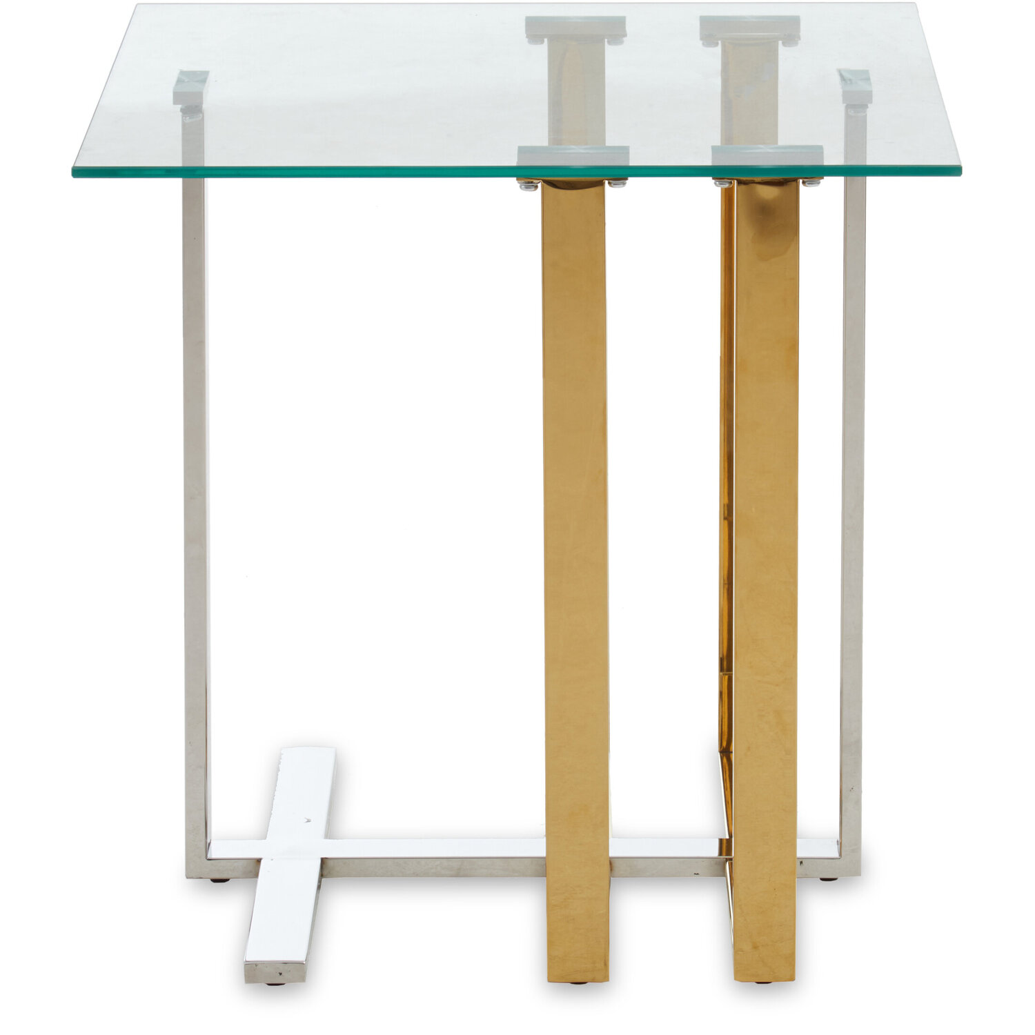 Alvea Silver and Gold Side Table - Gold