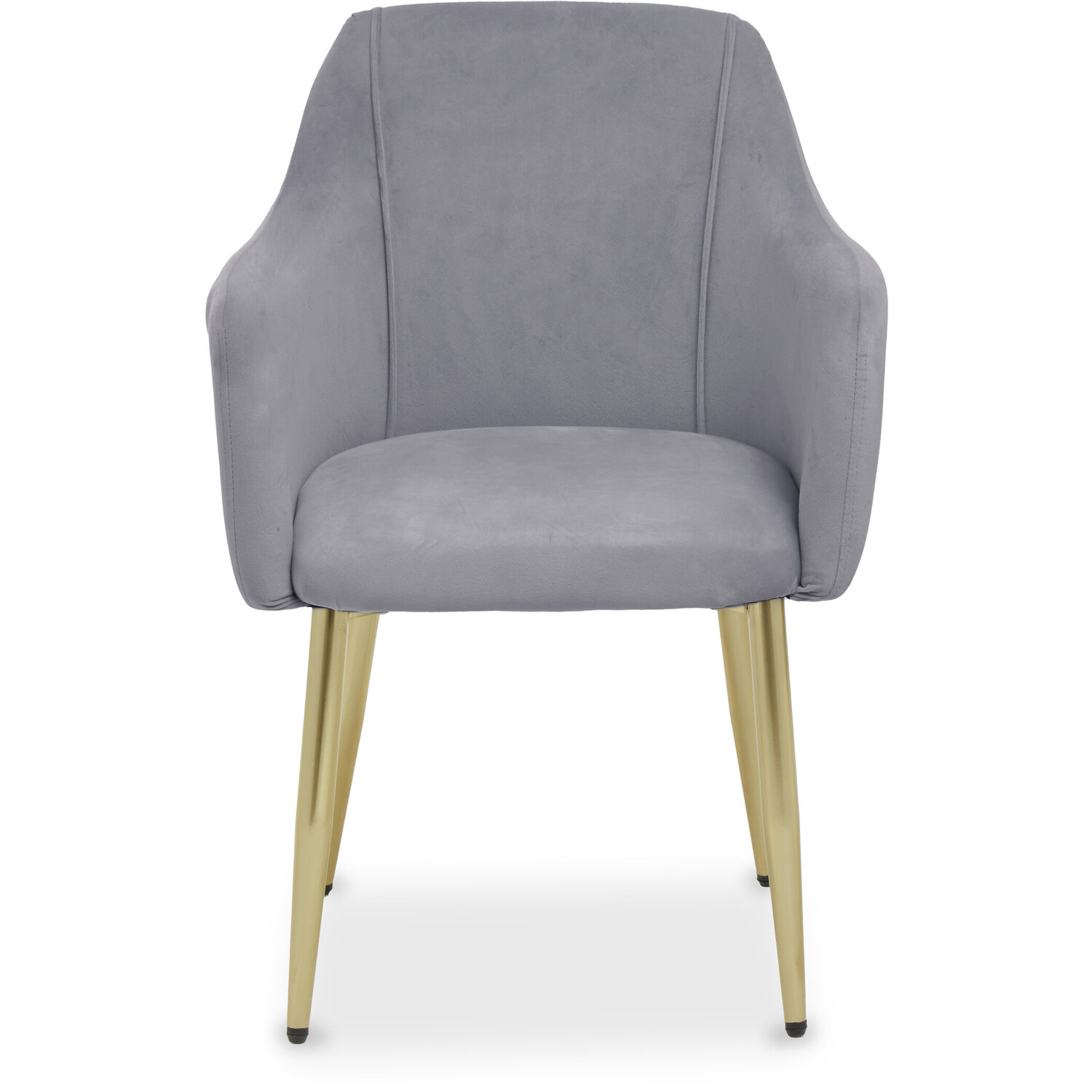 Darcy Grey Velvet Dining Chair - Grey