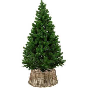 Christmas Tree Wicker Skirt - 25x60x60cm - Black