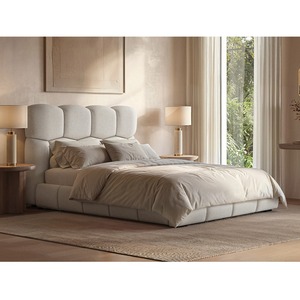 Irma Upholstered Bed - Cream