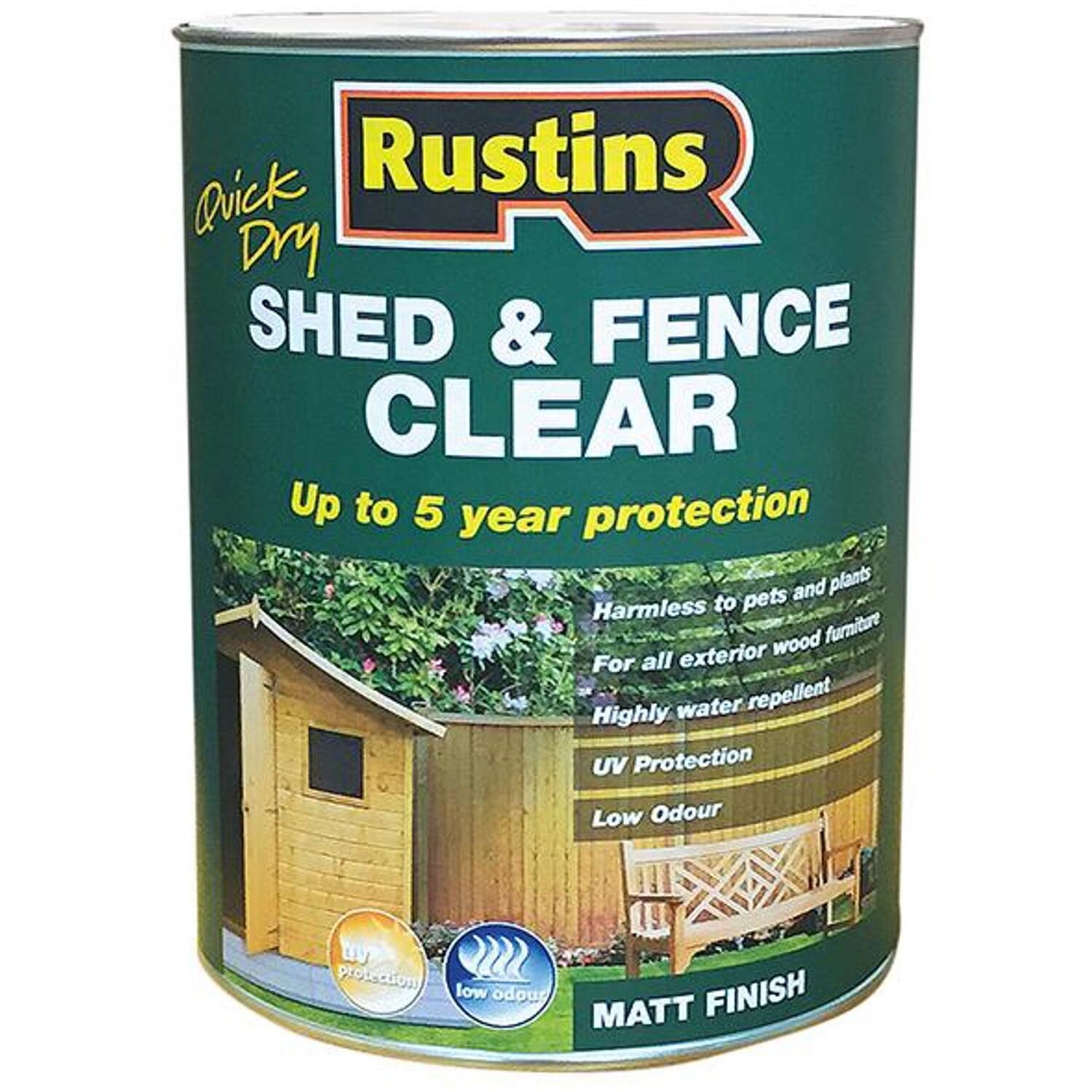 B&Q - Quick Dry Shed And Fence Clear 5L - Image 14