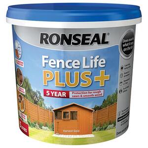 Ronseal Fence Life Plus+ Harvest Gold 5 Litre