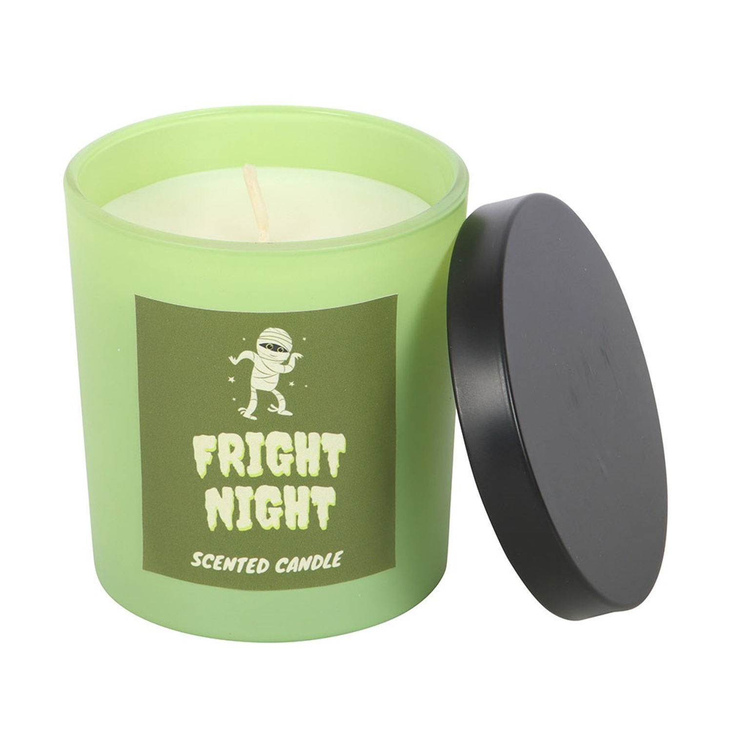 Something Different Fright Night Lime And Ginger Candle - Pastel Light Green