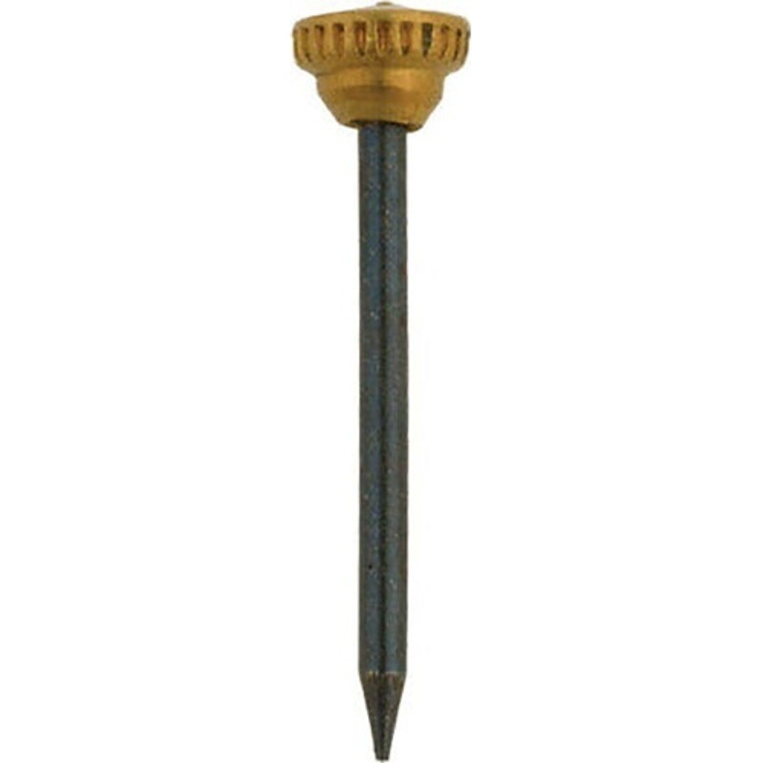 X Brass Headed Picture Pins - Brass/Grey