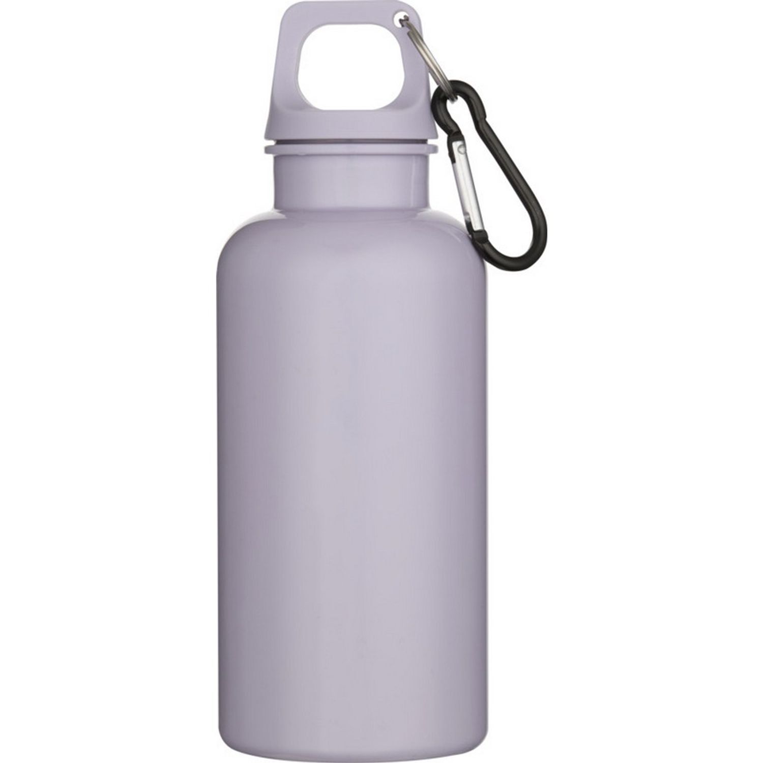 Floso Oregon Solid Recycled Plastic Carabiner Clip 400Ml Water Bottle - Lilac