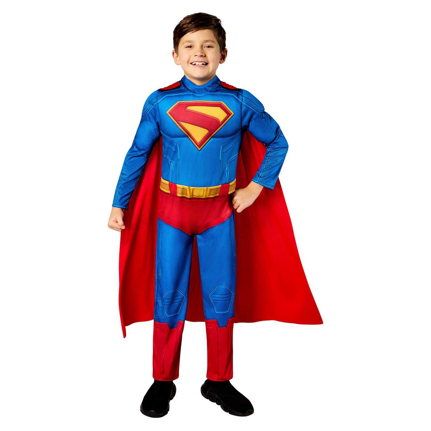 Superman Childrens/Kids Deluxe Costume - Blue/Red / 7-9 Years