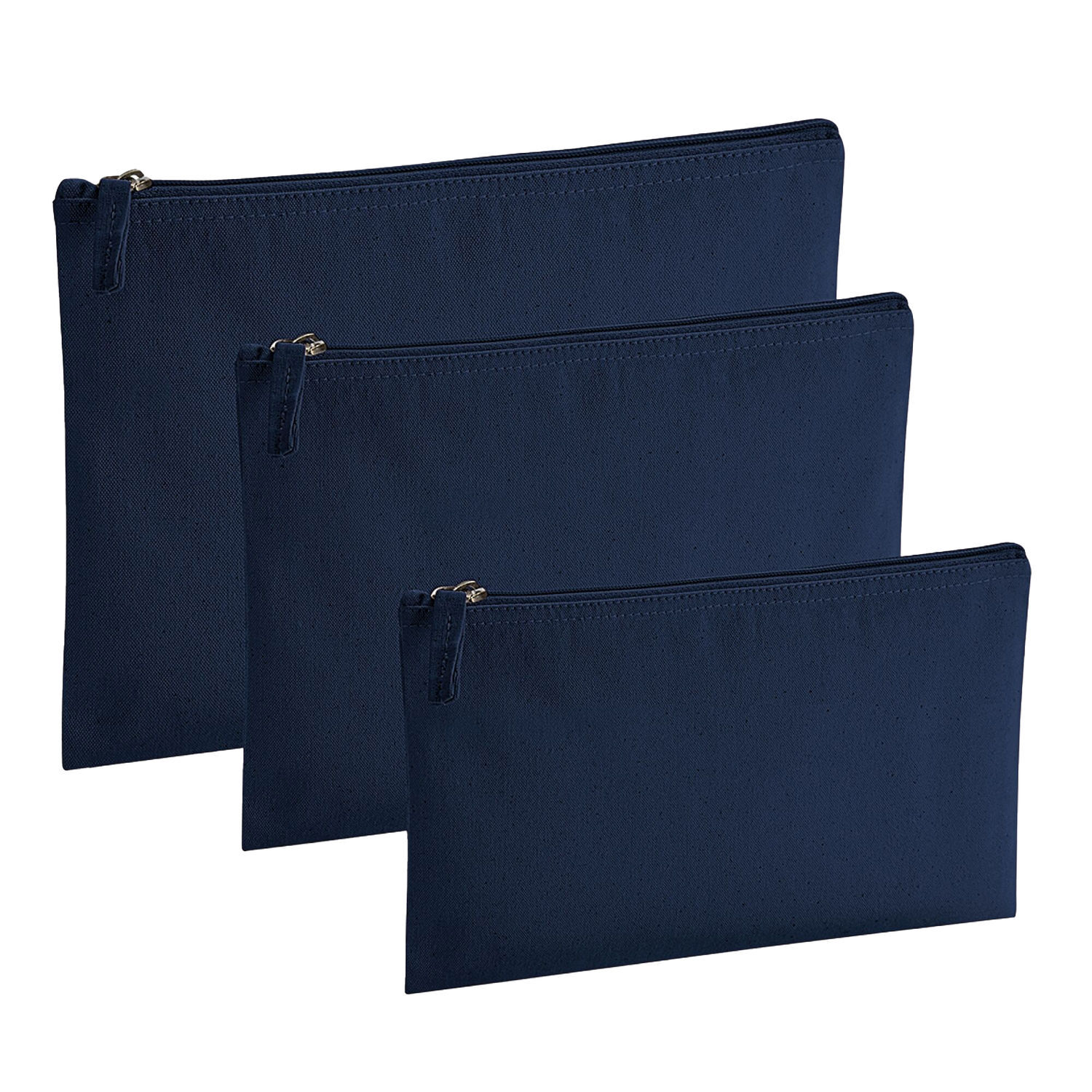 Westford Mill Organic Pouch - French Navy / Cotton