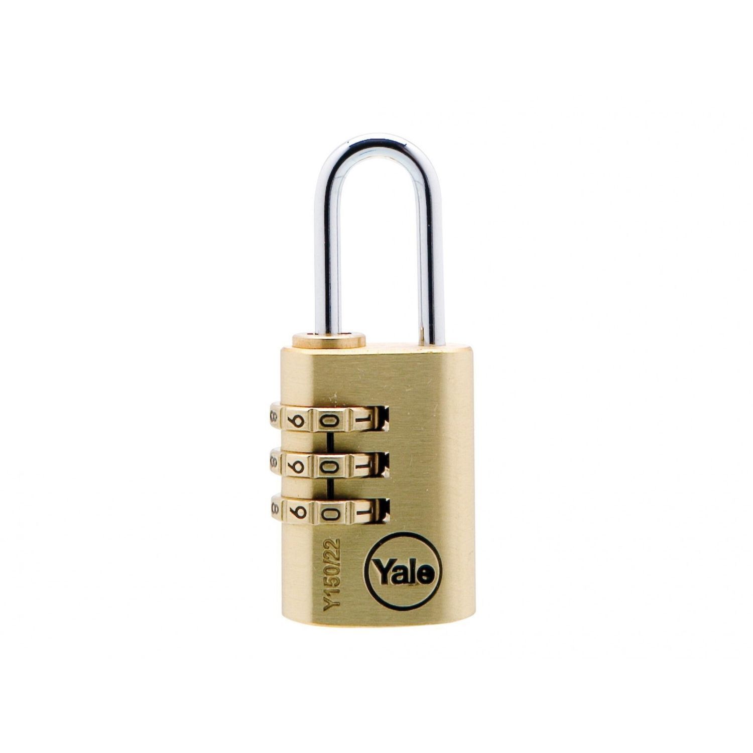 Yale Locks Brass Combination Padlock - Multi Colour