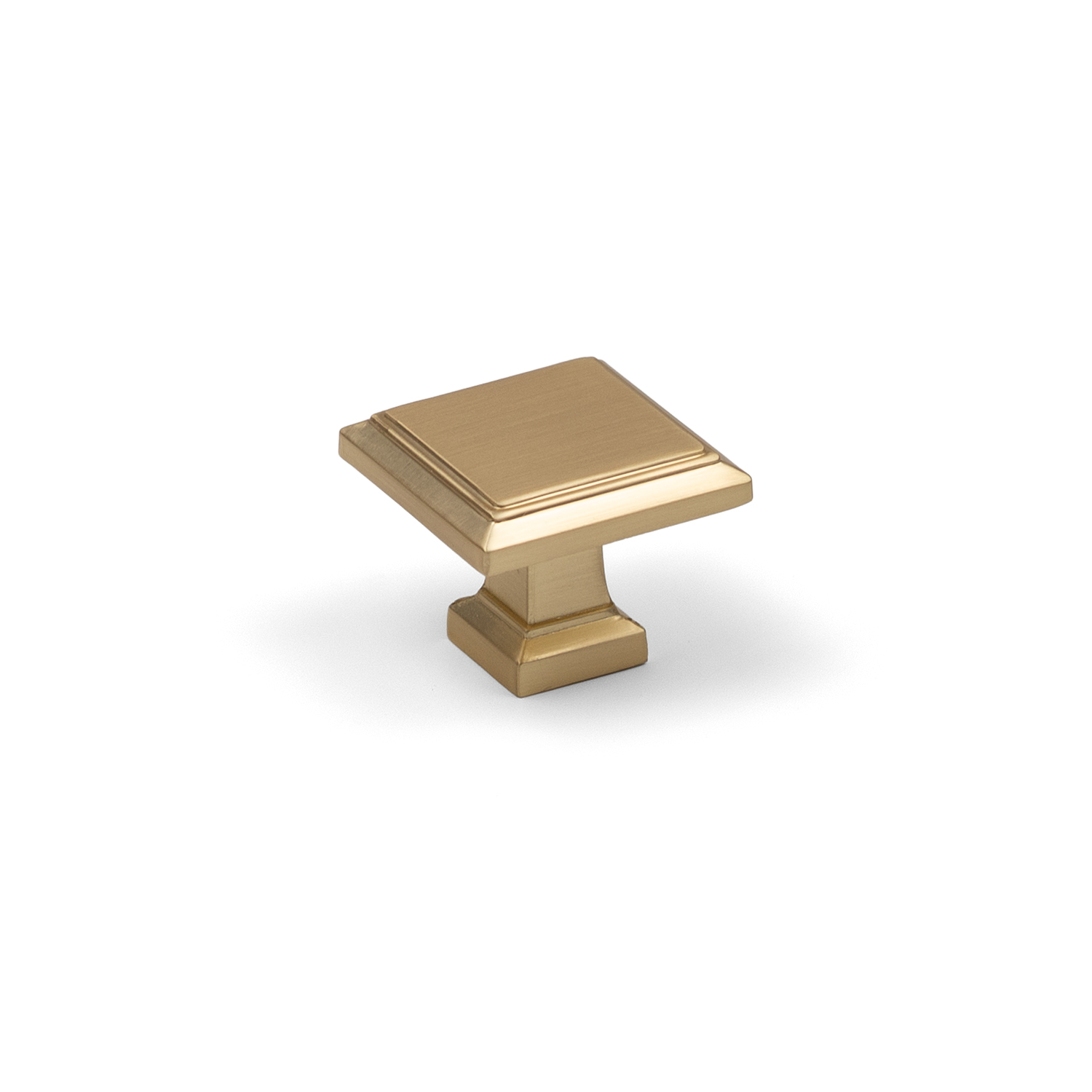 Handle & Home 32mm Brushed Brass Square Cabinet Knob – Modern Kitchen Cupboard & Drawer Door Handle - Image 5