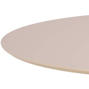 Ars Cream Round Dining Table with Trumpet Base