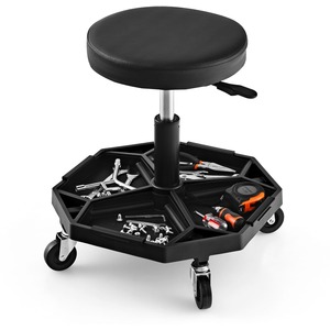Rolling Mechanic Stool with Tool Tray