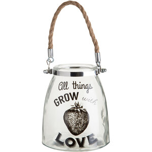 Felicity All Things Grow Glass Lantern