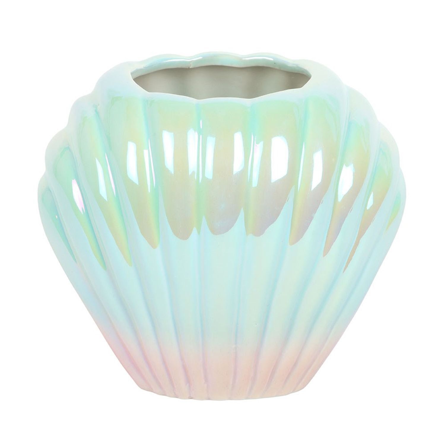 Something Different Iridescent Shell Flower Vase Multi Multicoloured One Size 1