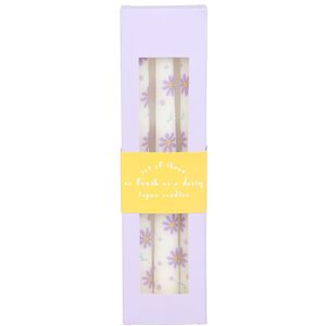 Something Different Daisy Taper Candle (Pack of 3)