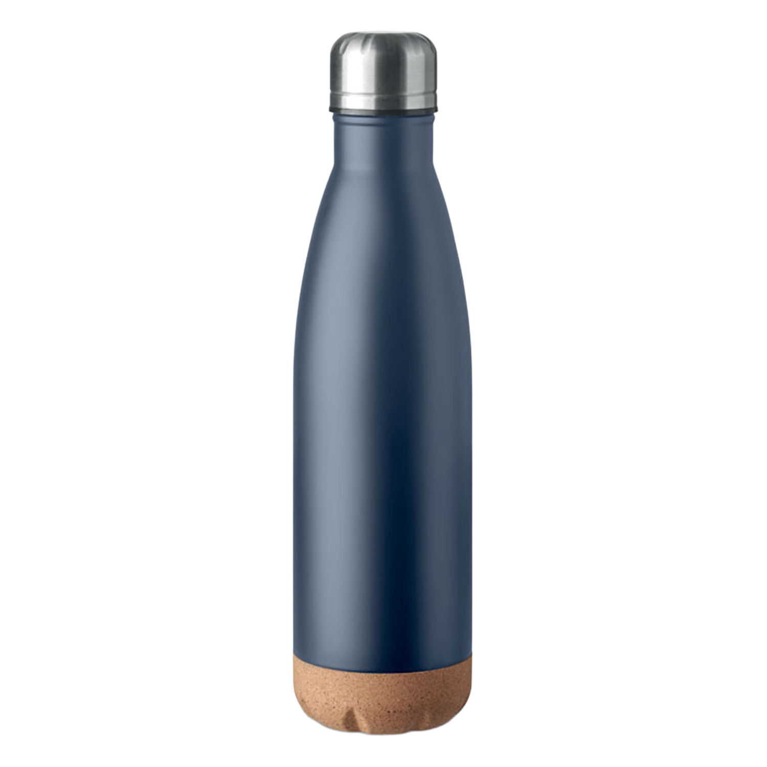 Midocean Aspen Cork Double Wall 500Ml Water Bottle - French Navy