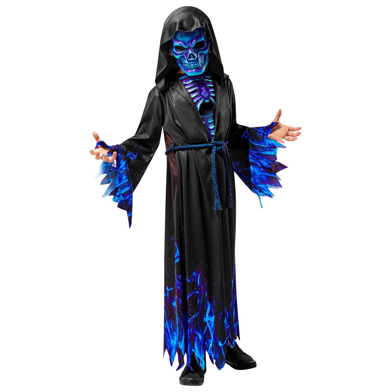Bristol Novelty Childrens/Kids Grim Reaper Costume - Black/Blue / 4+